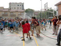 Festa per tancar els Casals d'Estiu al col.legi La Sínia