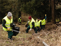 L’Ajuntament neteja els residus d’algunes zones forestals de Collserola