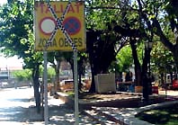 Tall de trànsit per obres al centre de la ciutat