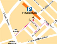 Tall de trànsit per obres al carrer de Felicià Xarau a partir de dilluns