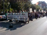 La concentració contra l'aeroport de Sabadell reclama el seu tancament