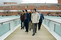 Inaugurada la passarel.la sobre el riu Sec en un acte amb molta participació