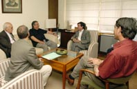 Recepció municipal del consultor en favor dels drets humans, Héctor Tamez