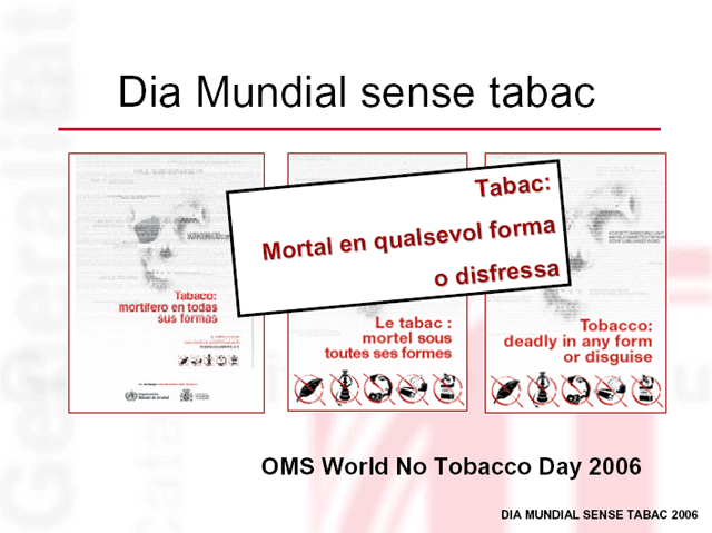El Dia Mundial sense Tabac recorda els perjudicis per a la salut del tabaquisme