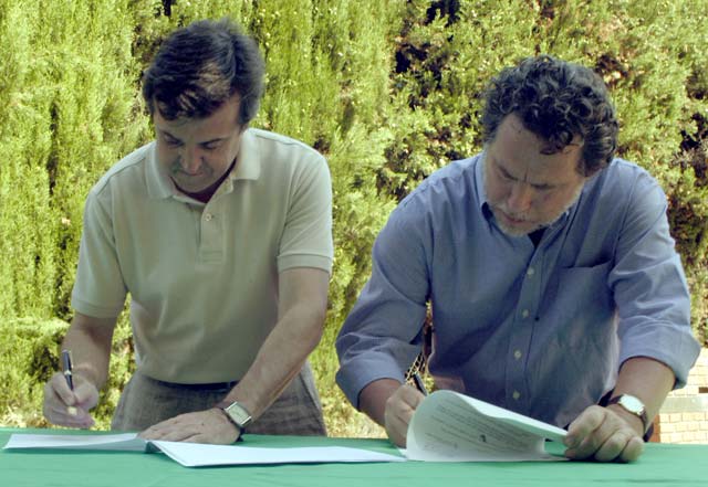 La recuperació del torrent de Can Domènec, escenari de la firma de la col.laboració entre Ajuntament i Bellaterra Natura