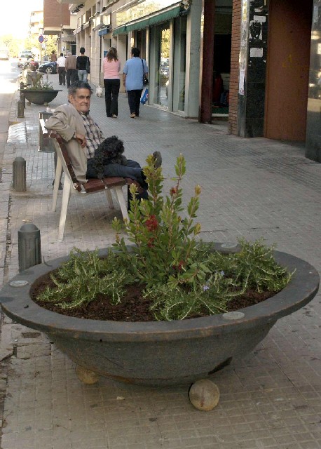 Millores en el mobiliari urbà del carrer Santa Anna