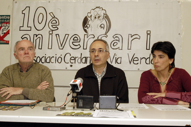 L'associació Via Verda fa 10 anys mantenint la lluita contra el projecte del Centre Direccional