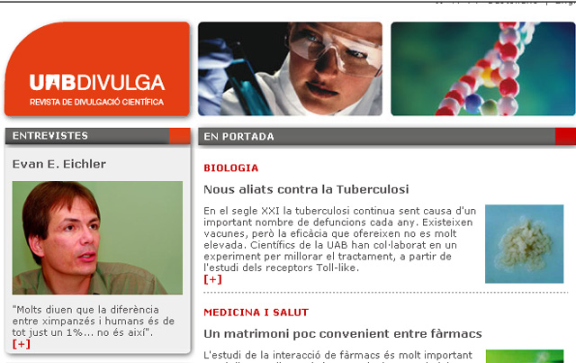 El web d'investigació científica de la UAB obre una nova etapa