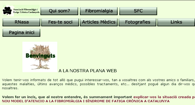 L'Associació de Fibromiàlgia i Fatiga Crònica obre pàgina web