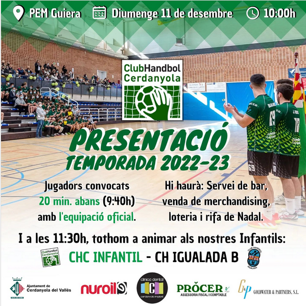 El Club Handbol Cerdanyola presenta els seus equips en societat