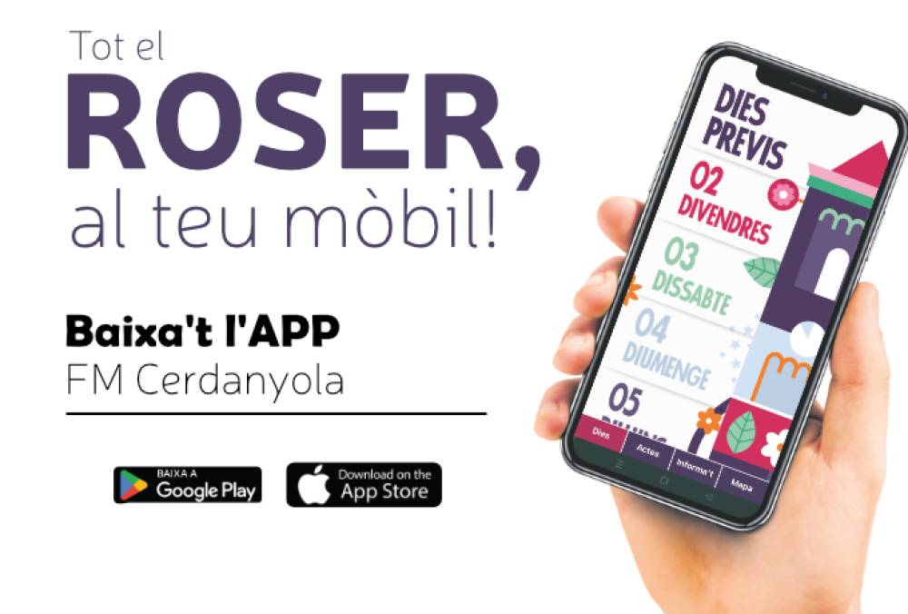 L’app FM Cerdanyola facilitarà el seguiment de la Festa Major del Roser de Maig 2025