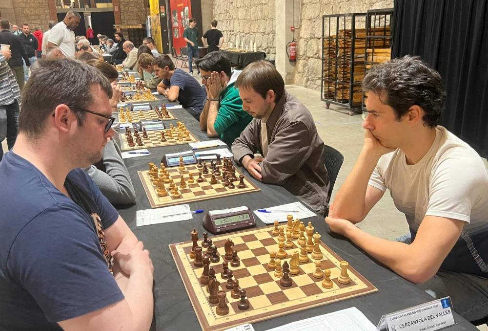 El Cerdanyola d'Escacs tanca la Lliga Catalana amb un empat contra l'Olot (5-5)