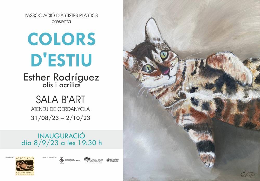 'Colors d'estiu', d'Esther Rodríguez, nova exposició al B'Art de l'Ateneu