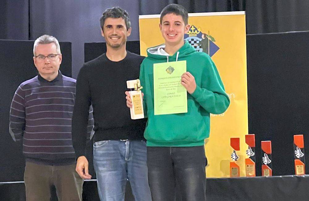 Albert Fernández campió de Catalunya d'escacs actiu