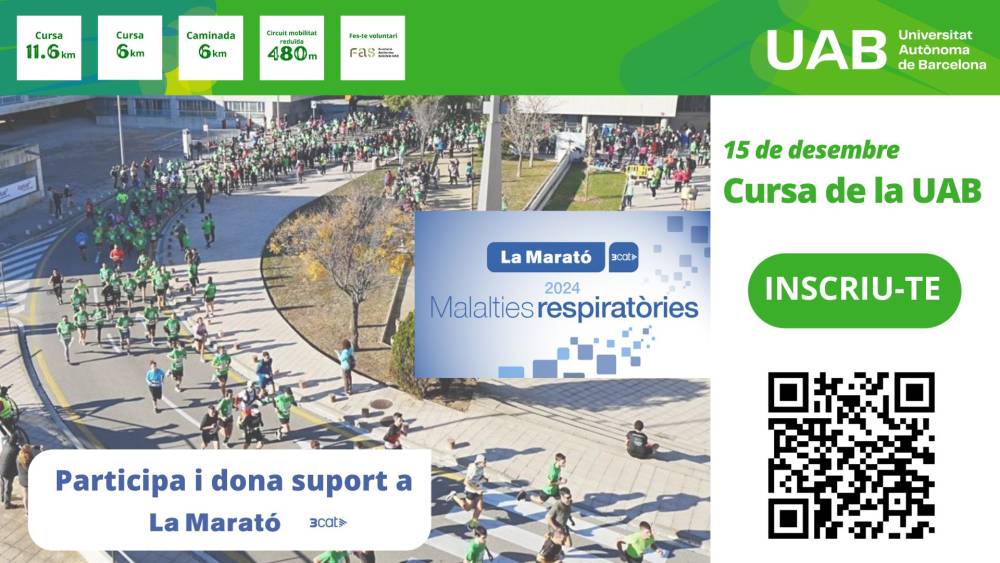 Arriba la cursa solidària de la UAB en suport a La Marató de 3Cat