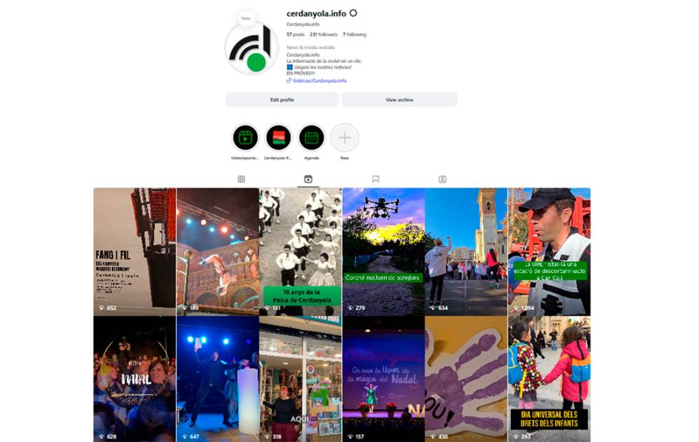 Cerdanyola.info amplia les seves xarxes socials amb Instagram