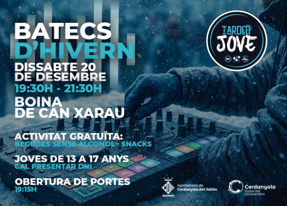 Cerdanyola organitza un ‘Tardeo Jove’ especial Nadal adreçat a adolescents