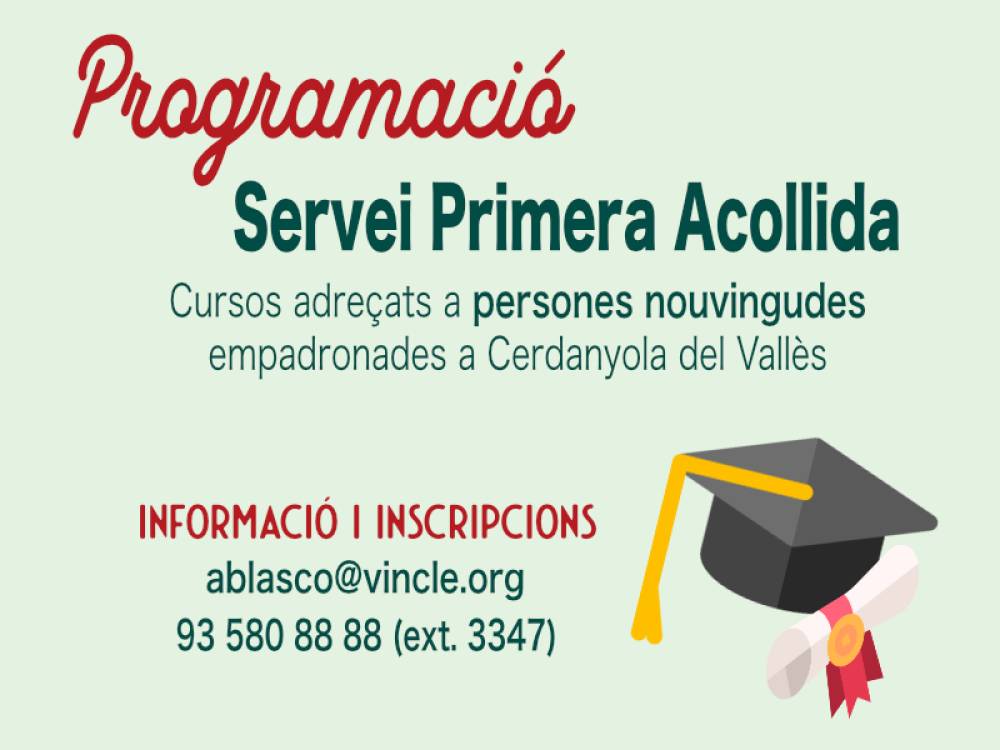 Comencen nous cursos del Servei de Primera Acollida