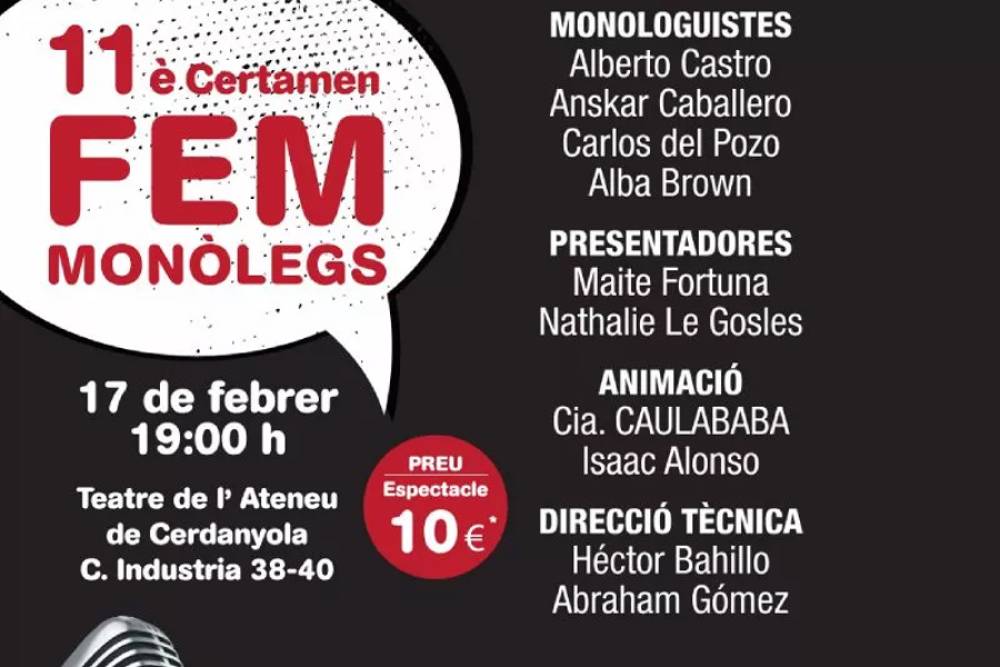 Últimes entrades per al FEM Monòlegs del 17 de febrer