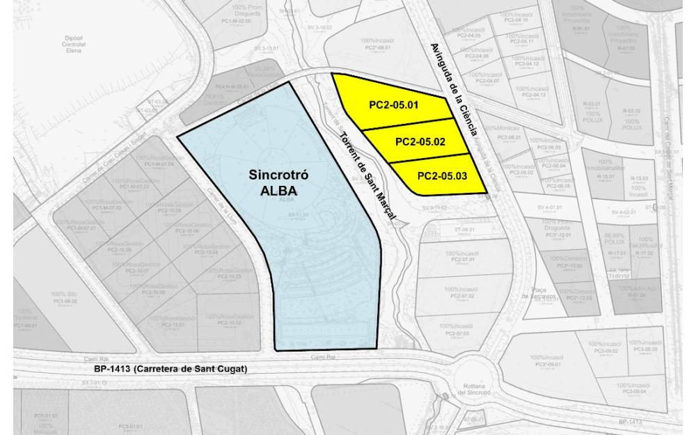 L'INCASOL confirma la venda de les parcel·les que permetran ampliar tres noves línies de llum al Sincrotró