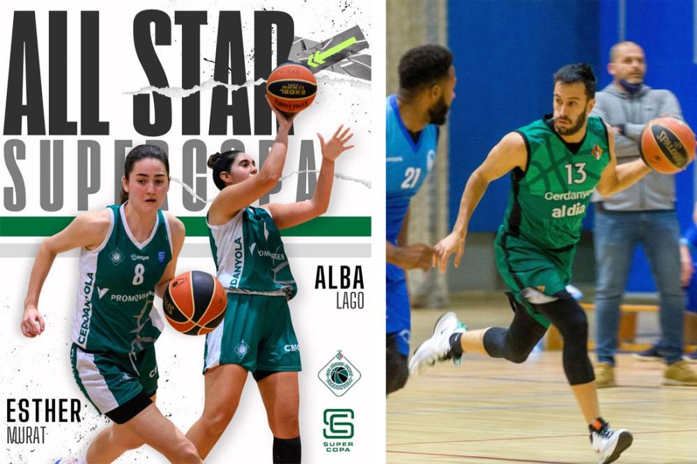 Alba Lago, Esther Murat i Genís Tena, a l’All Stars de Super Copa Catalunya