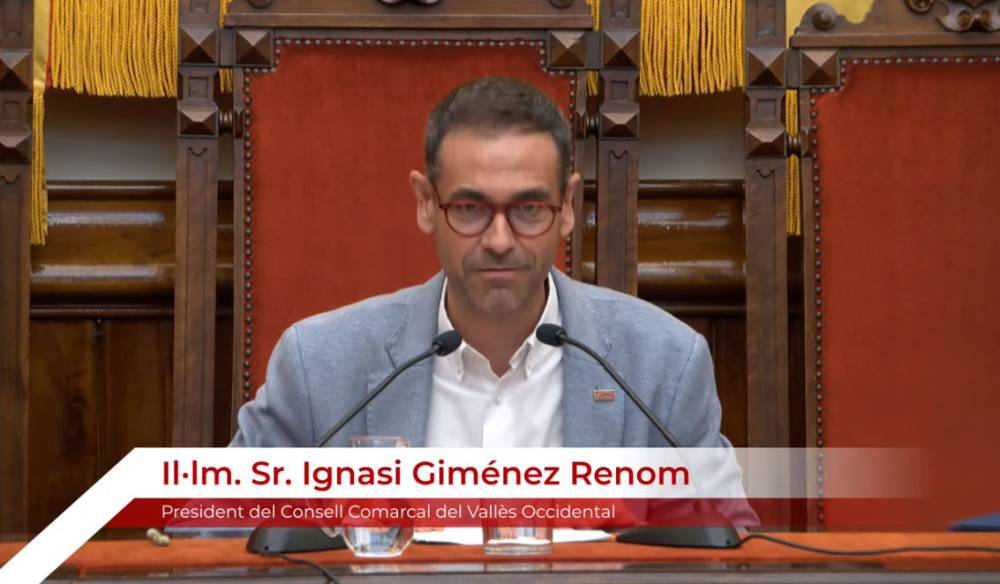Ignasi Giménez, reelegit president del Consell Comarcal reivindicant la política útil i de consens
