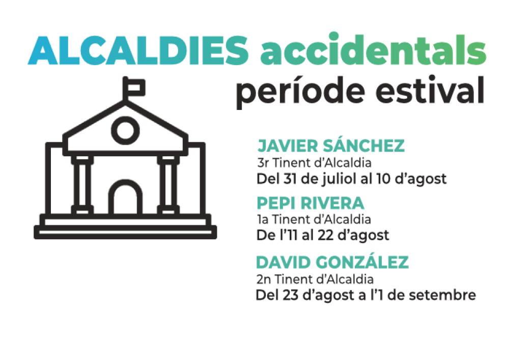 Javier Sánchez ocuparà l’Alcaldia de Cerdanyola entre el 31 de juliol i el 10 d’agost