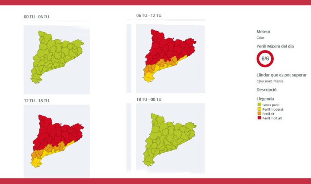 Cerdanyola podria arribar avui als 37 graus en una nova onada de calor