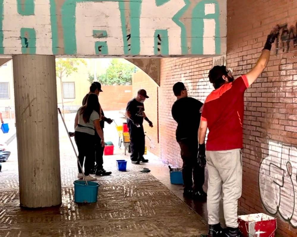 Un pla d’ocupació local netejarà graffitis