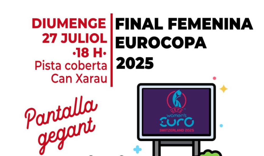 L'Ajuntament instal·larà una pantalla gegant per veure la final femenina de l'Eurocopa 2025