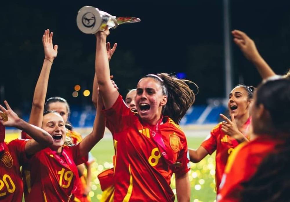 Ainoa Gómez, campiona d’Europa de futbol sub19