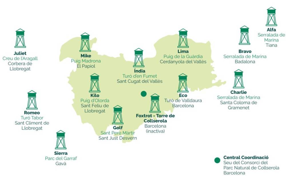 Activat el dispositiu de prevenció d'incendis forestals a l’Àrea Metropolitana