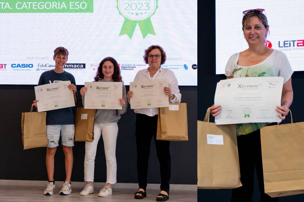 Els instituts Pere Calders i Forat del Vent, finalistes del XIII X(p)rimenta