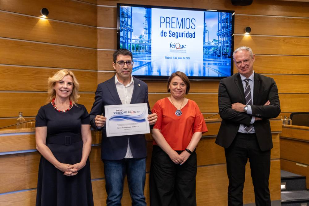 La fàbrica d’Ercros, premiada per la seva seguretat laboral