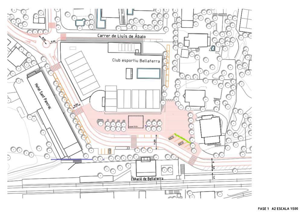 La reforma de la plaça del Pi vol refermar l’espai com centre social i comercial de Bellaterra