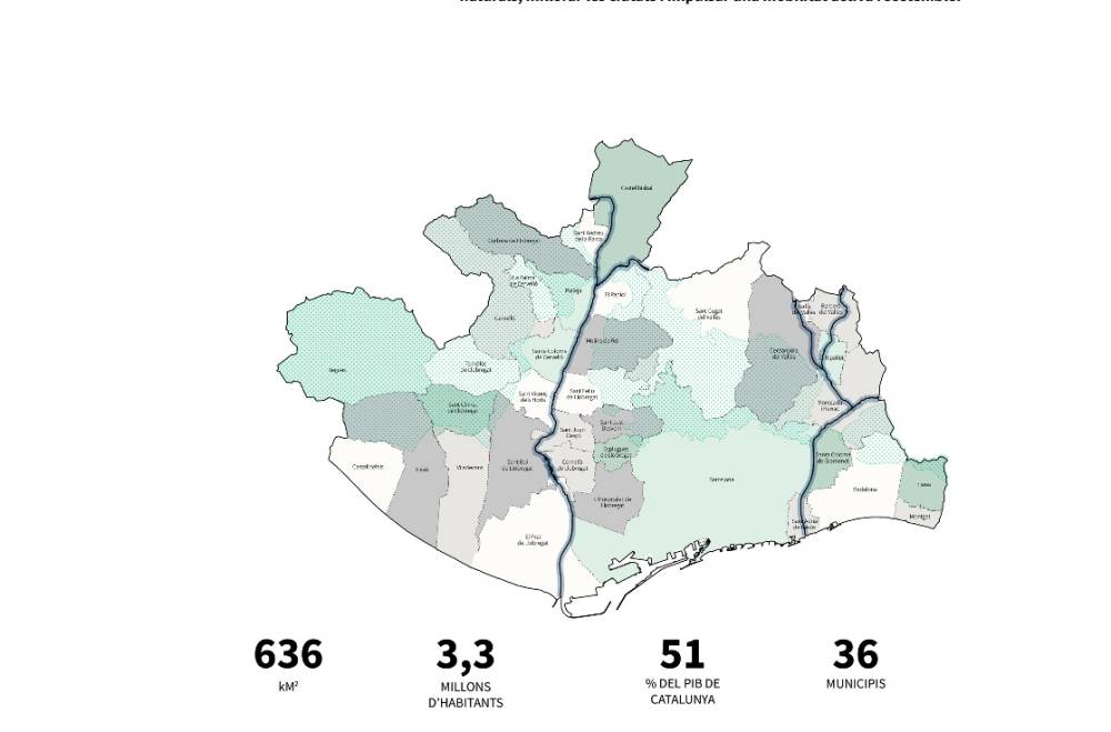 S’obre el període d’informació pública del Pla director urbanístic metropolità (PDUM)