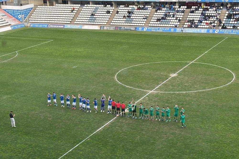 El Cerdanyola FC treu un punt de la seva visita al camp del Lleida Esportiu (1-1)