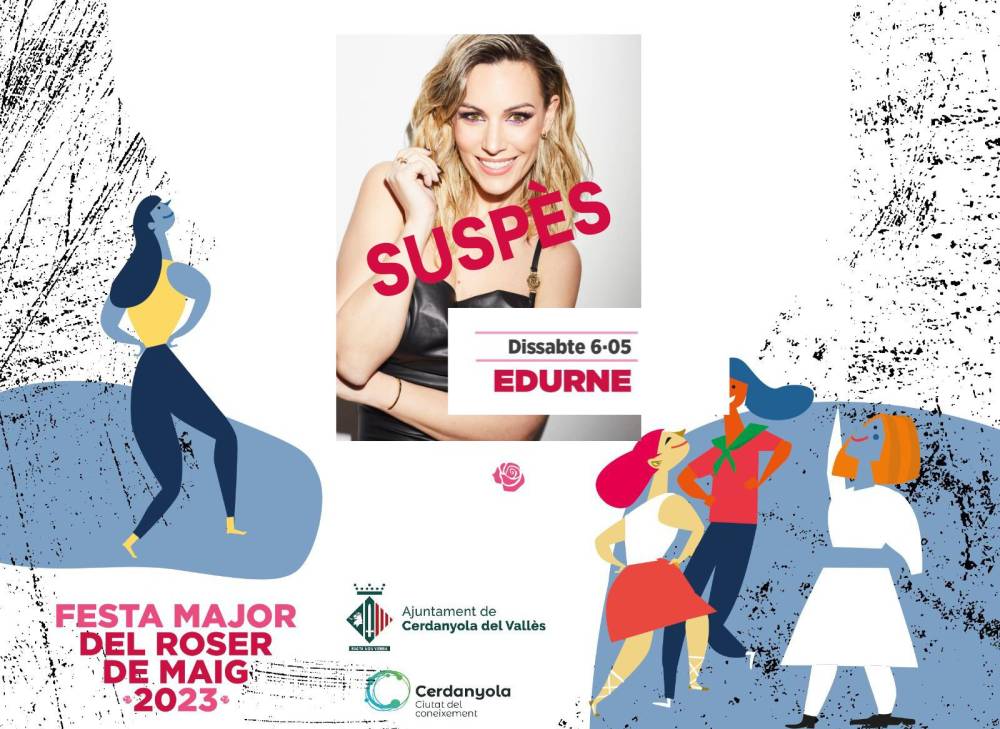 Suspès el concert d'Edurne al Roser de Maig