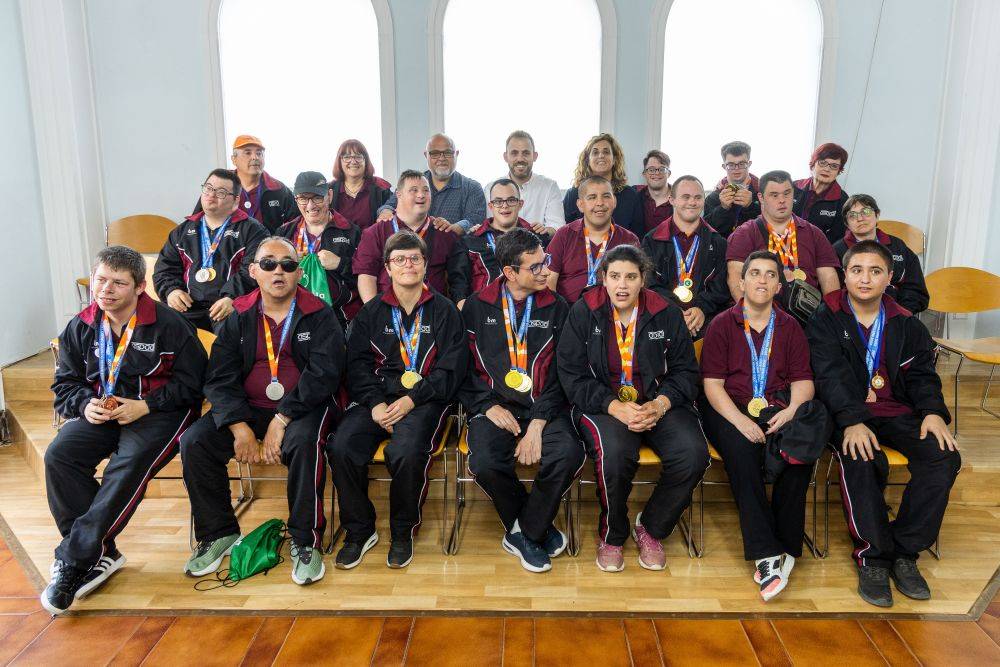 Recepció als esportistes d’ASPADI participants als Jocs Special Olympics