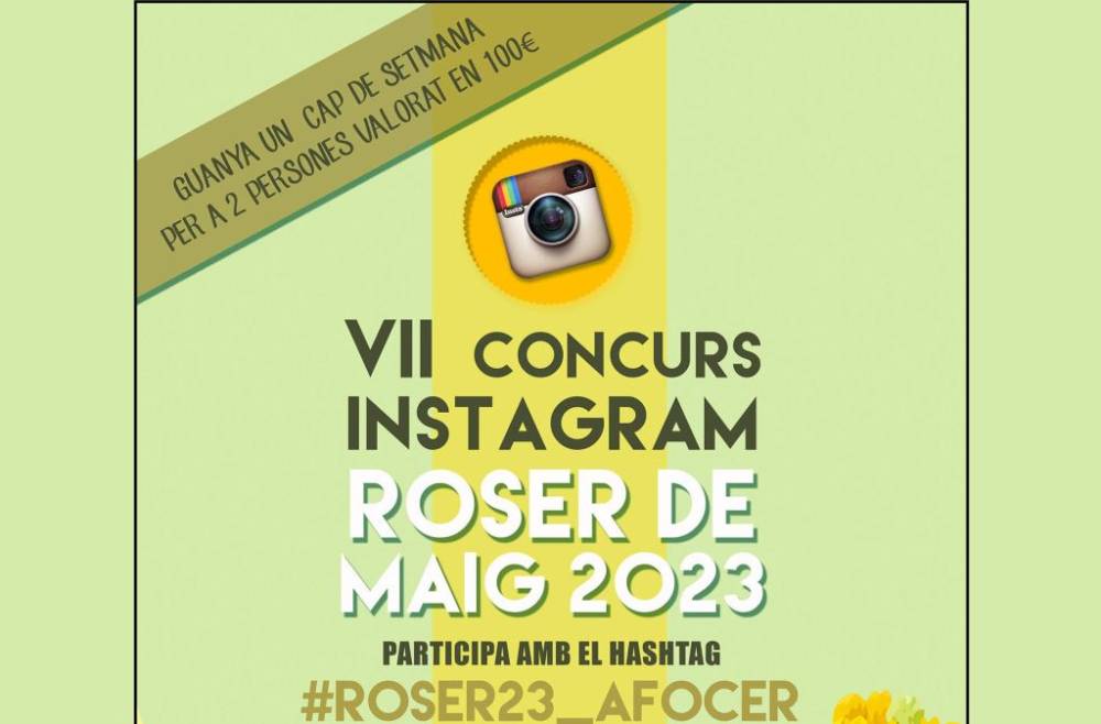 VII Concurs Instagram Roser de Maig 2023