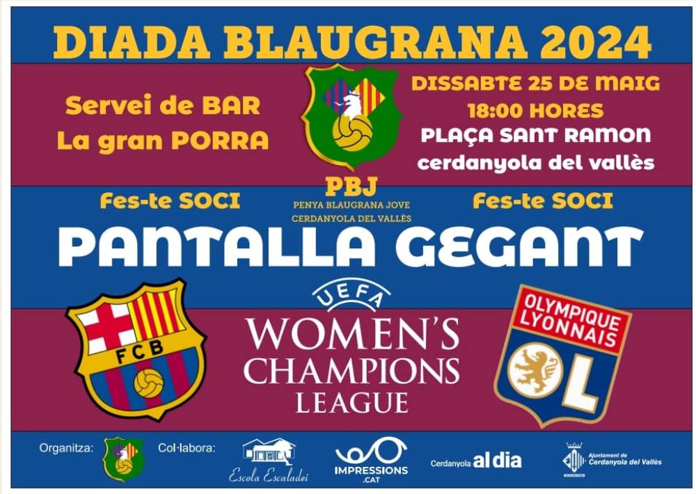 La PBJ organitza pantalla gegant per la Final de Champions