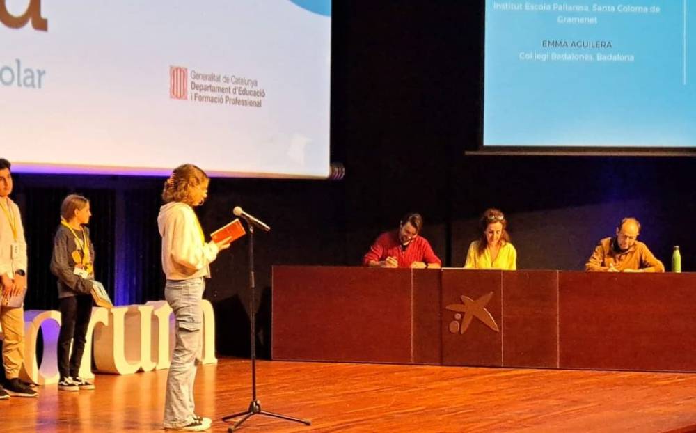 Aina Roman Piquer, alumna del Pere Calders, guanya el Certamen de Lectura en Veu Alta