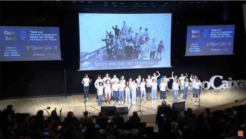 Tenim Veu, cançó de l’alumnat de l’escola Les Fontetes, serà l’himne dels drets dels infants de Catalunya