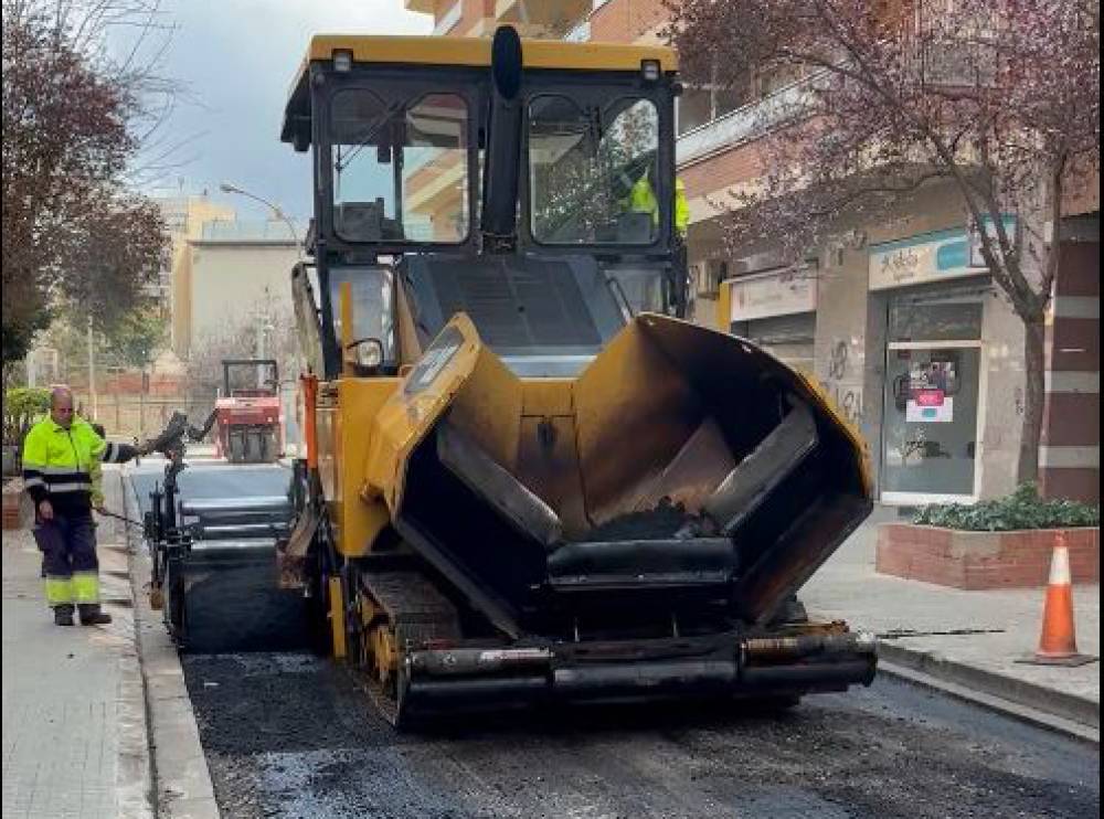 Afectacions pels treballs d’asfaltat a l’accés nord de Cerdanyola