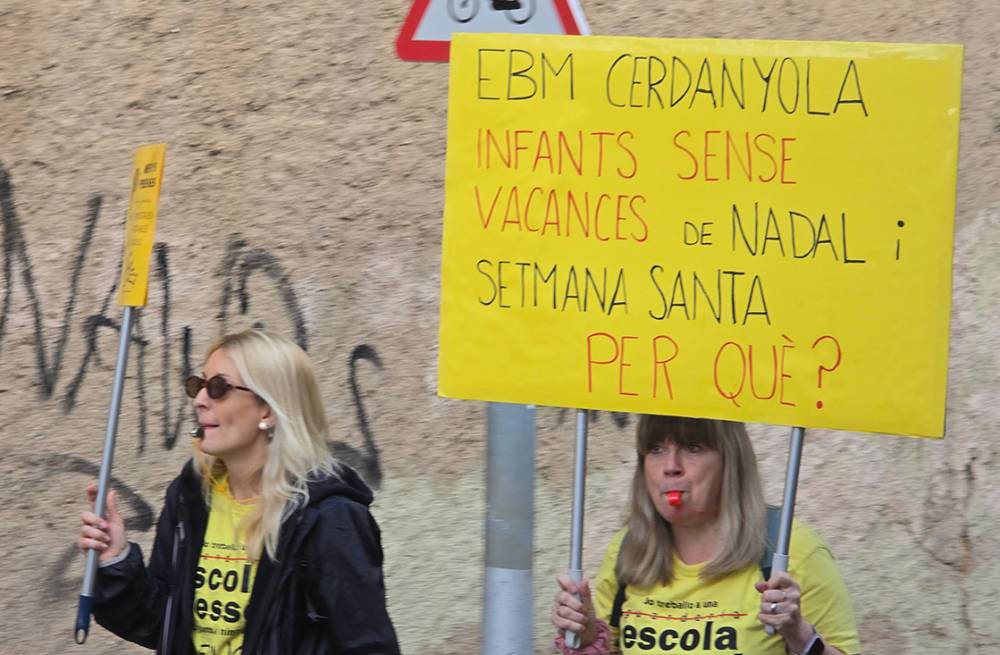 Les escoles-bressol municipals es sumen a la protesta general per dignificació de condicions amb reclamacions pròpies com un millor calendari