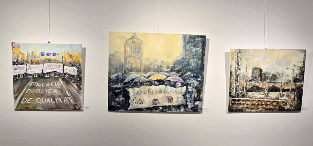 Eva Ricart exposa els seu olis de paisatges urbans al B’Art Ateneu
