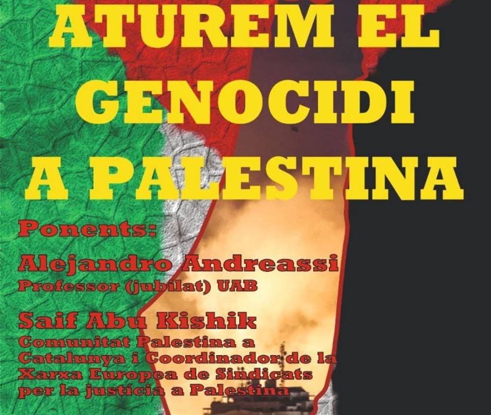 Una concentració ciutadana i una xerrada demanen la fi dels atacs a Gaza per evitar un genocidi