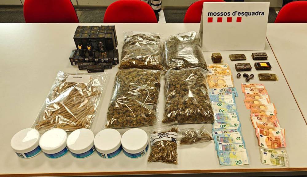 Els Mossos d’Esquadra desmantellen una associació de cànnabis per tràfic de drogues