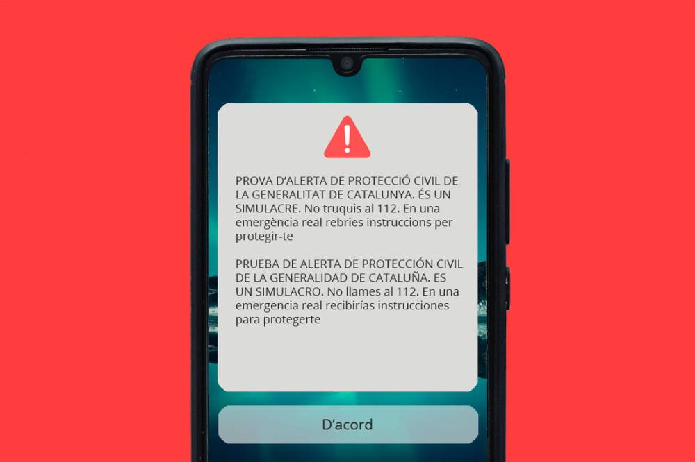 La prova del sistema d’alertes de Protecció Civil es farà aquest 14 de setembre