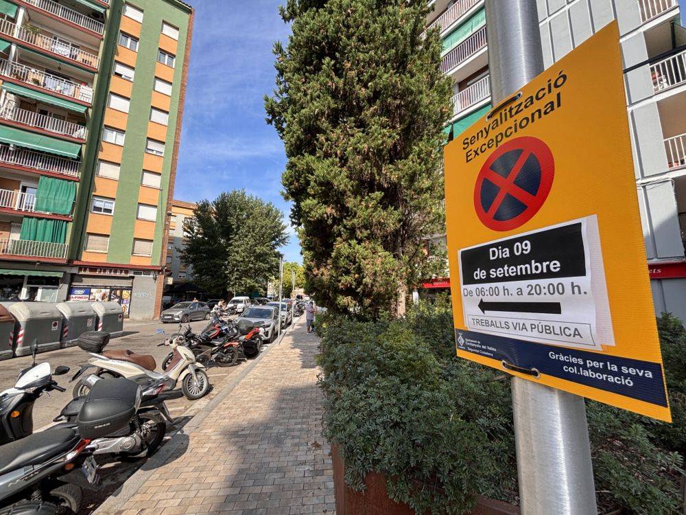 Talls de trànsit als carrers Pineda, Sorolla i Miró de Les Fontetes entre el 8 i el 10 de setembre